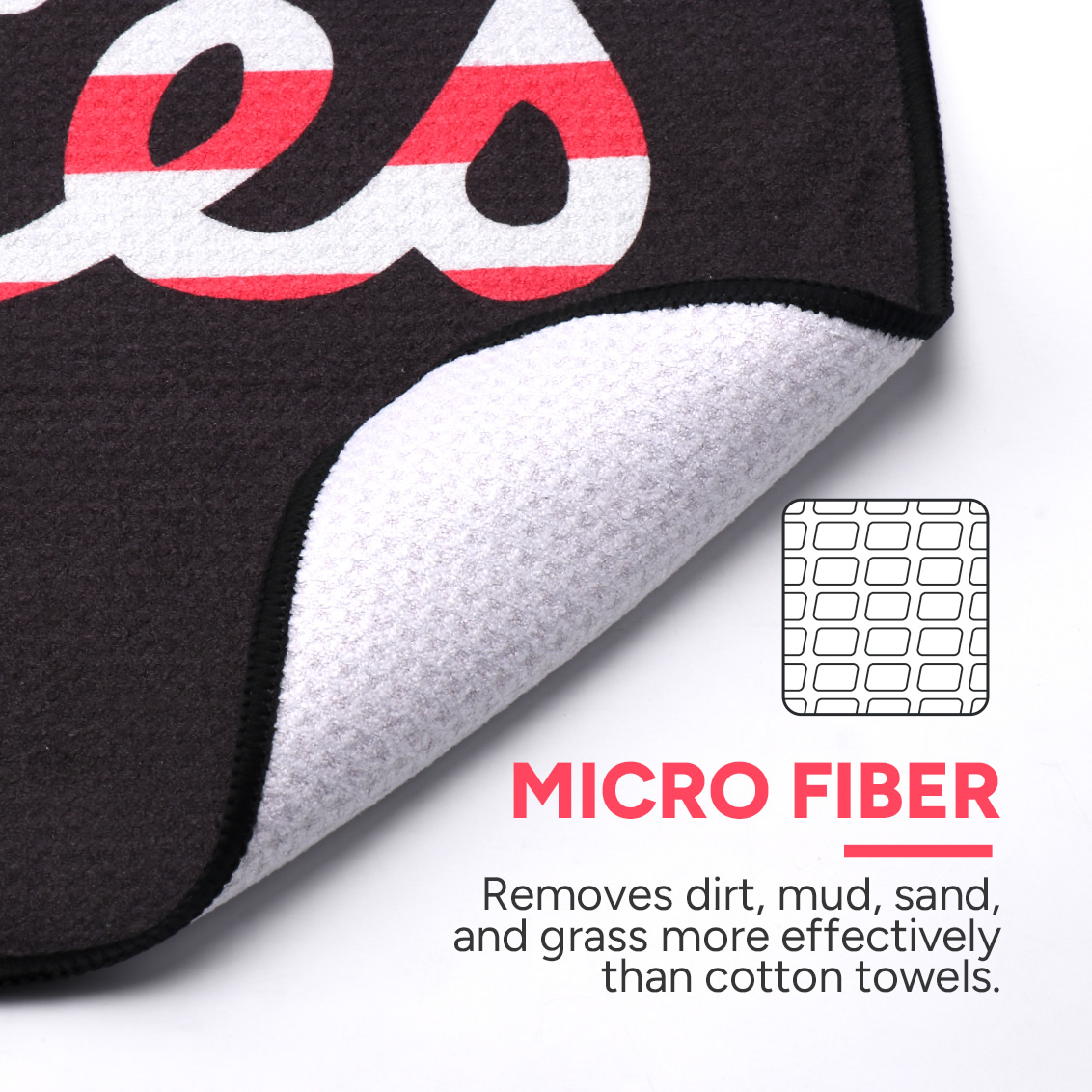 Serviette de golf magnétique a - Golf Towel Waffle avis et prix